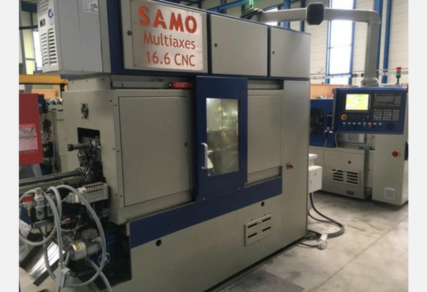 EX316 MULTISPINDLE LATHE SAMO MULTIAXES SAS16 6 CNC