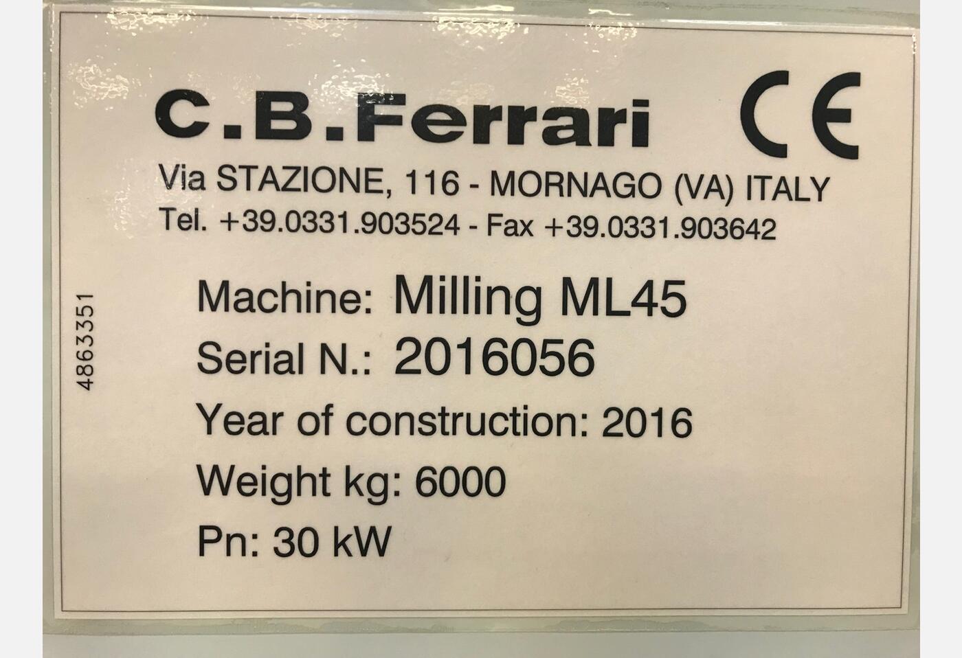 EX403 MACHINING CENTER FERRARI ML45