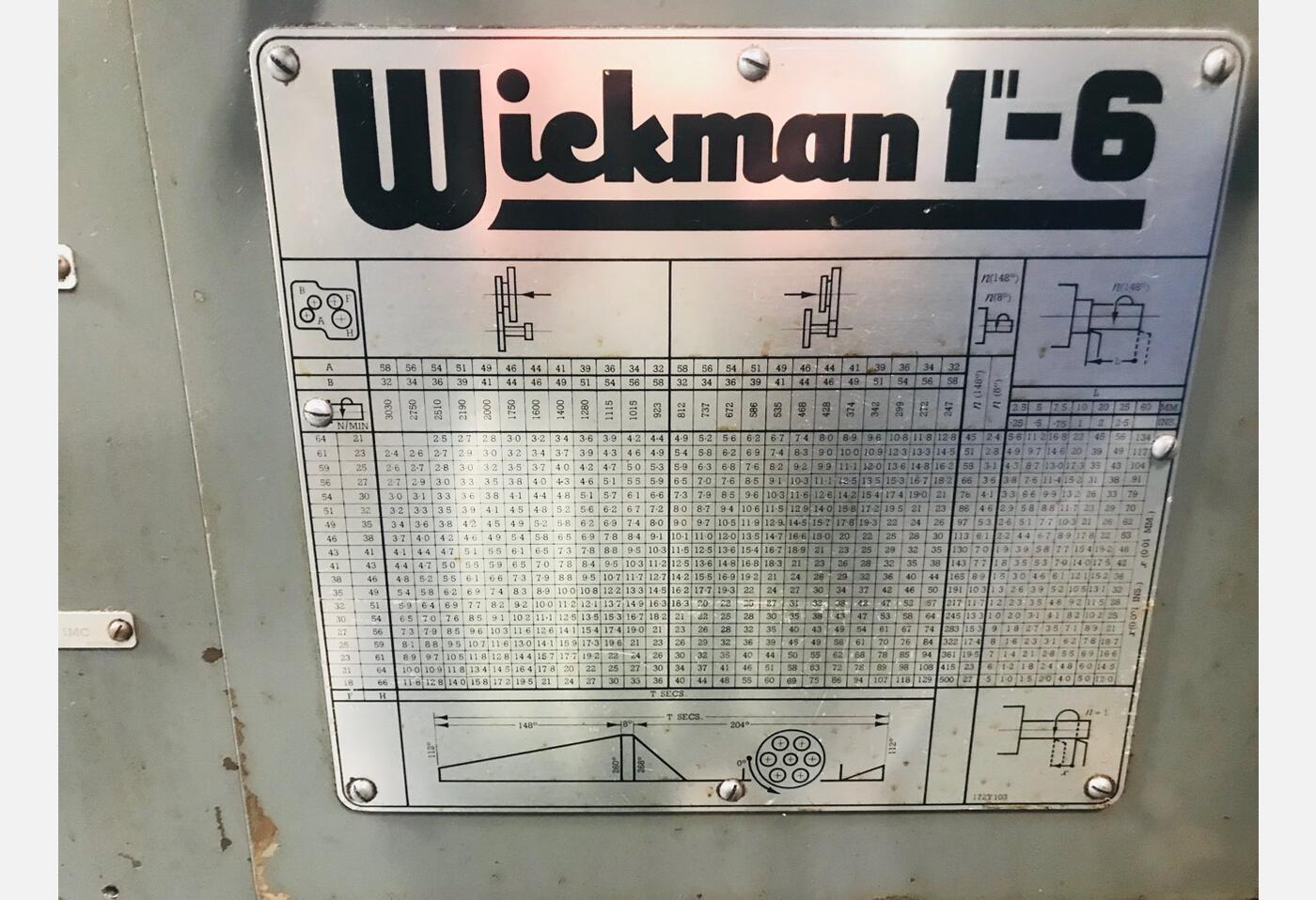 4892 MULTISPINDLE LATHE WICKMAN 1 X 6