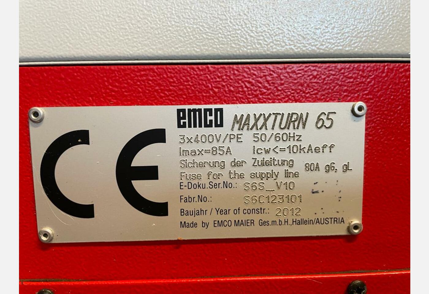 7539 CNC LATHE EMCO MAXXTURN 65Y